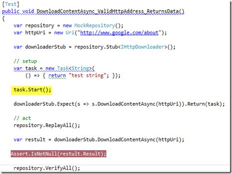 Unit testing